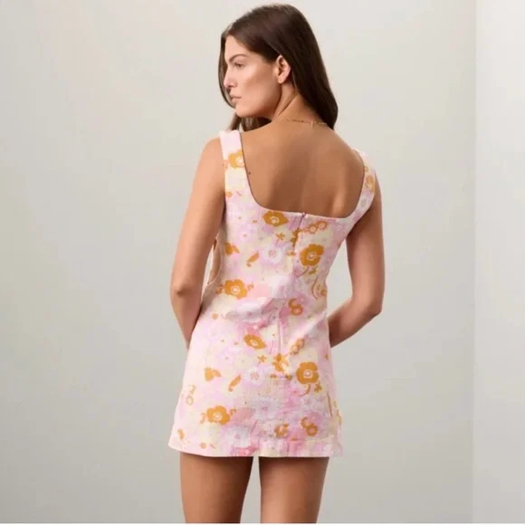 Maje Pink Flower Power Dress NWT - Picture 3 of 6